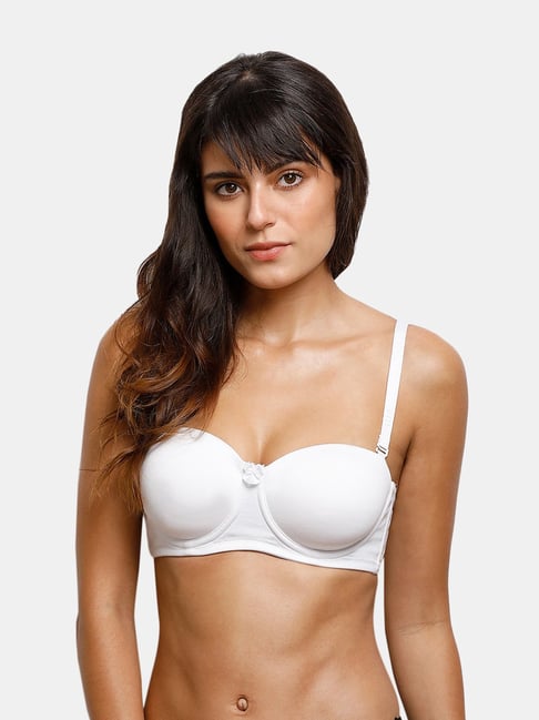 Buy Zivame All That Lace Push Up Wired Low Coverage Strapless Bra