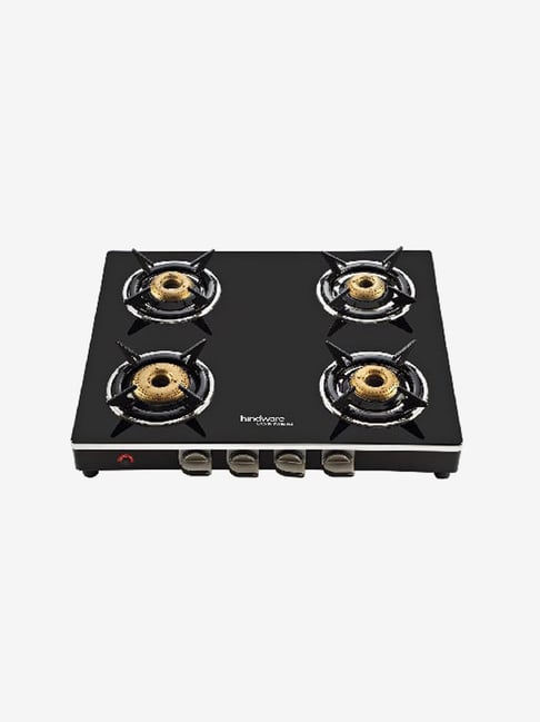 Buy Hindware Milano Gl 4b Ai 4 Burners Gas Cooktop Black Online