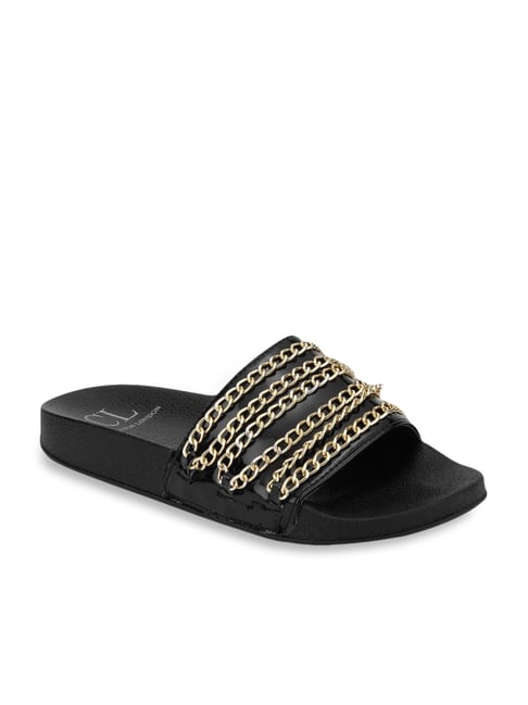 black casual sandals