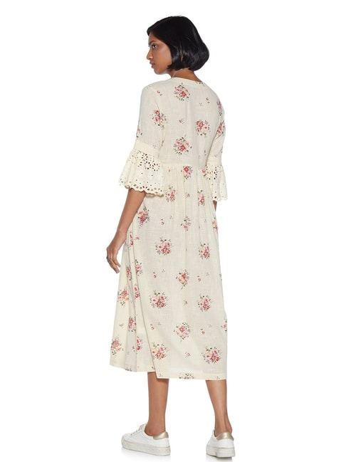 Buy Bombay Paisley by Westside Off White Fit-and-Flare Dress for Women ...
