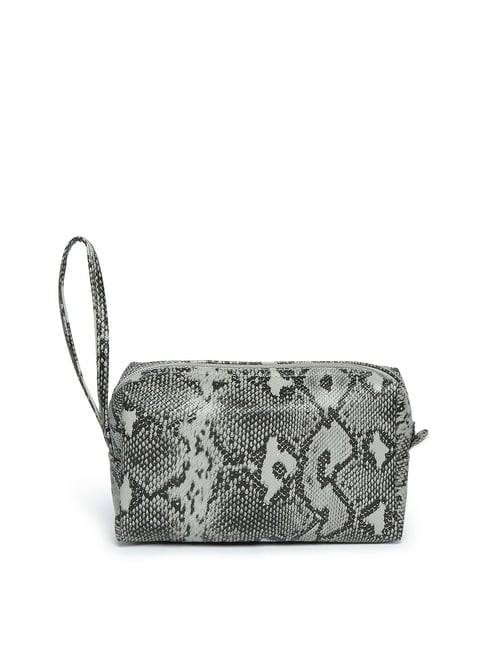 Westside Pewter Animal Patterned Cosmetic Travel Pouch