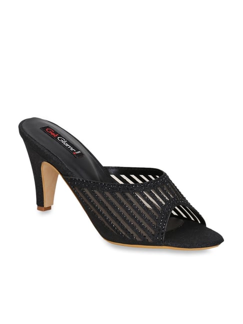 Get Glamr Black Casual Stilettos