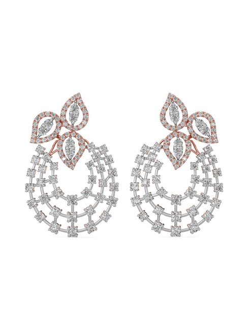 Buy Joyalukkas 18k Gold Glittered Diamond Stud Earrings Online At Best  Price @ Tata CLiQ