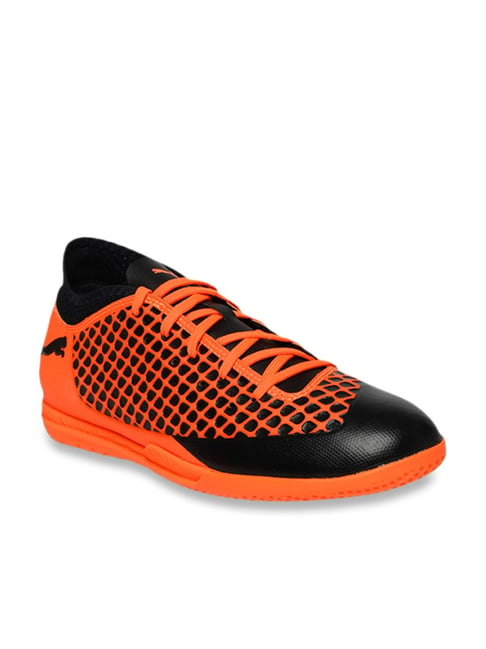 Puma Kids Future 2.4 IT Jr Orange & Black Football Shoes