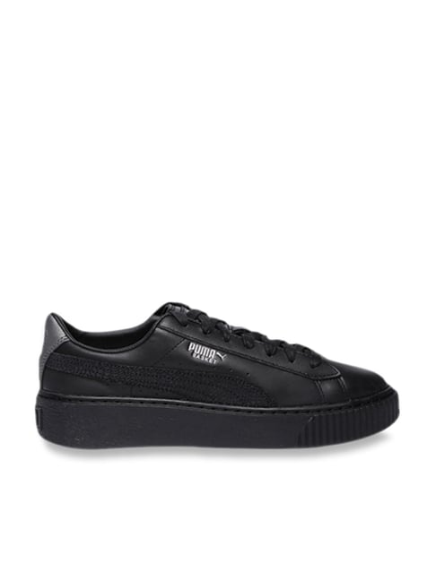 puma basket platform euphoria black