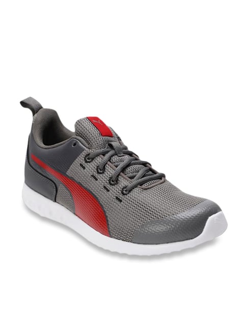 puma charcoal grey running shoes