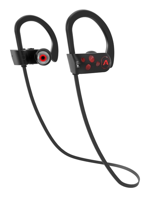 boAt Rockerz 261 T Wireless Headset with Sporty Ergonomics, IPX7 & Up To 8H Playtime (Red)