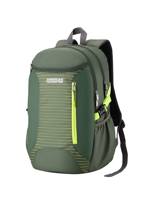 American tourister outlet green backpack