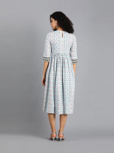 W Multicolored Printed Yolo Dress