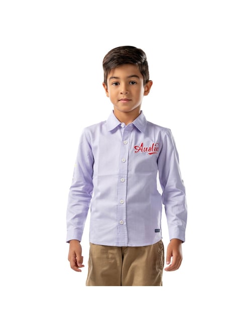 Cherry Crumble By Nitt Hyman Kids Purple Printed Shirt