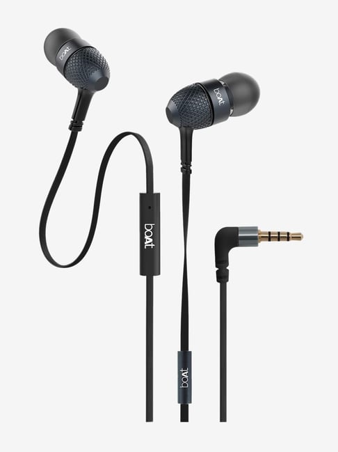 Buy Boat BassHeads 228 Wired Earphones with Mic Black Online At