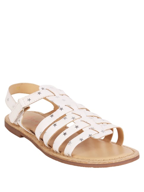 Aria Nica Kids White Sandals