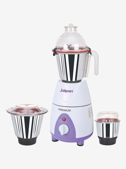 Jaipan JPPR0039 750W 3 Jars Mixer Grinder (White/Purple)