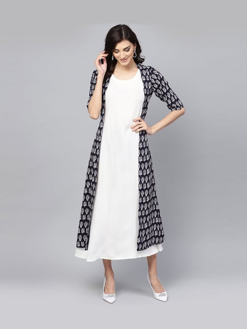 Lapink The Jacket Vol 1 Rayon Slub Stylish Wear Long Style Readymade Kurti  With Jacket Wholesale