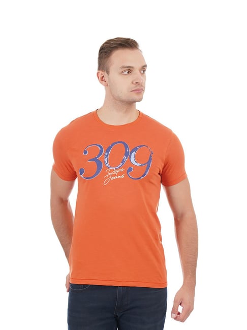 Pepe Jeans Orange Crew T-Shirt