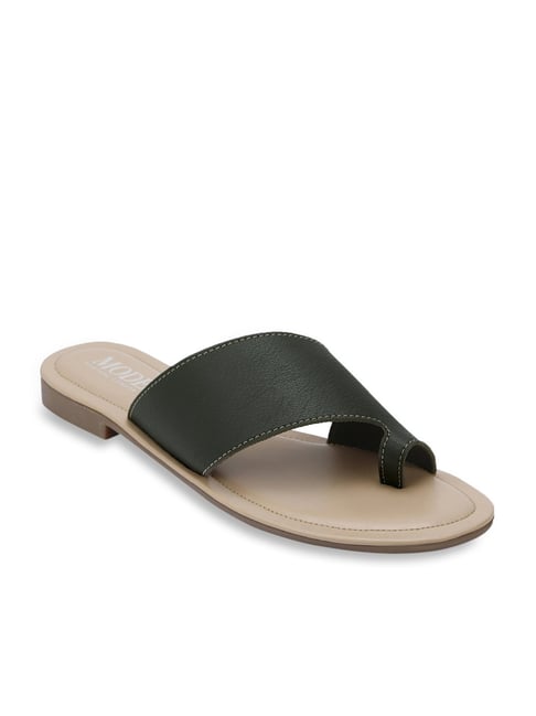 Buy Mode by Red Tape Olive Toe Ring Sandals for Women at Best