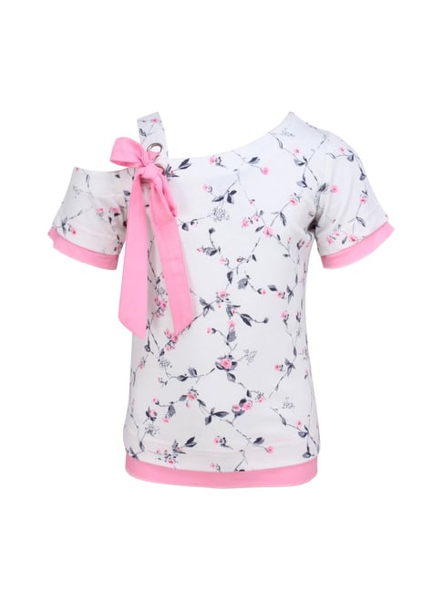 Cutecumber Kids Pink Floral Print Top