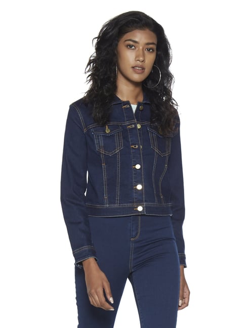 Nuon by Westside Dark Blue Denim Jacket 