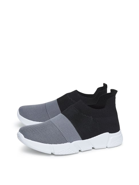 Buy Zudio Black Knitted Sneakers For Women Online At Tata CLiQ
