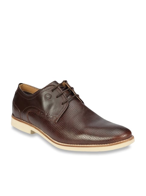 Ruosh Men's Goa Brown Derby Shoes