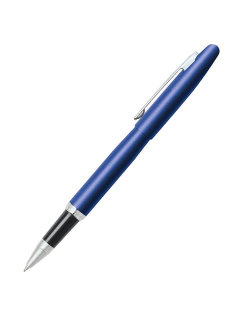 Sheaffer 9401 VFM Rollerball Pen Neon Blue with Chrome Plated Trim