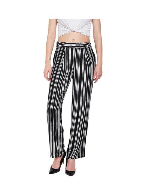 Buy STOP Stripes Tailored Fit Womens Formal Wear Trouser  Shoppers Stop