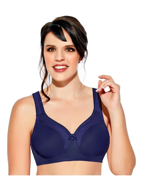 Enamor Women's Non Padded Non Wired Full Support Classic Lace Bra