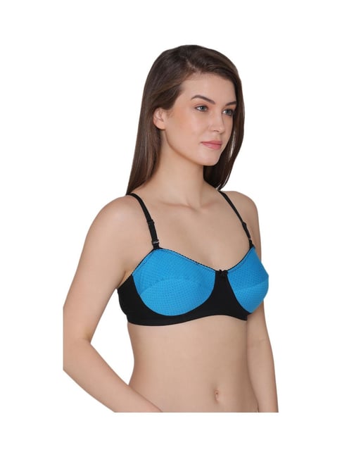 Zivame Blue Cotton T-Shirt Bra