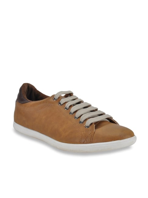 Franco Leone Men's Camel Casual Sneakers