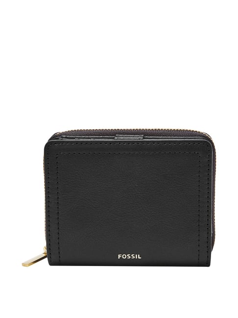 Buy Fossil Logan Black Leather Casual Rfid Bi Fold Wallet For Women Online At Best Price Tata Cliq 9827