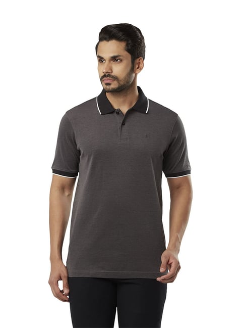 Raymond Black Half Sleeves T-Shirt