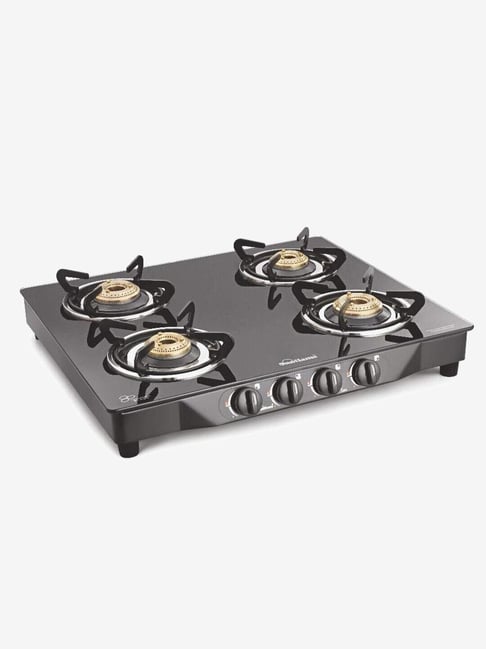 Buy Sunflame Euro 4 Burners Gas Stove (Black) Online at Best Prices | Tata CLiQ