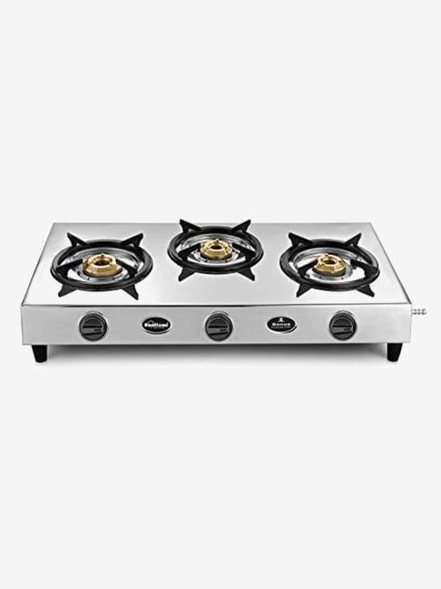 Buy Sunflame Bonus Dx Ss 3 Burners Gas Stove Silver Online At Best Prices Tata Cliq