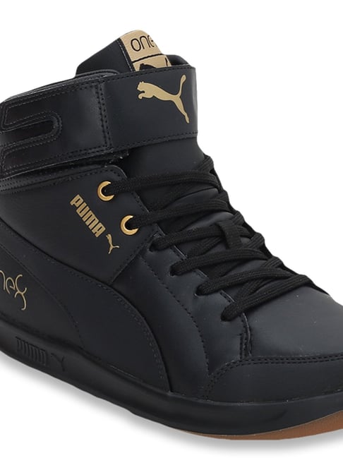 puma black high ankle shoes