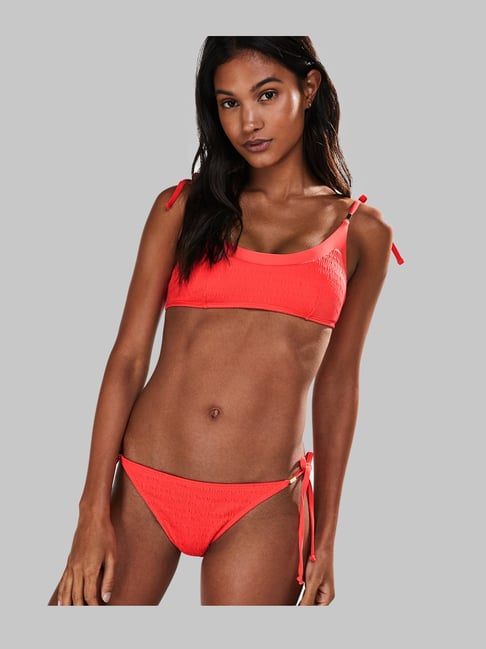 orange bikini bottom