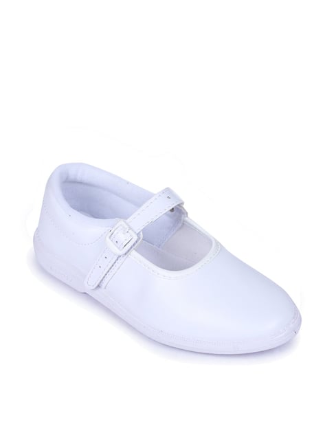 Liberty Kids White School Shoes 