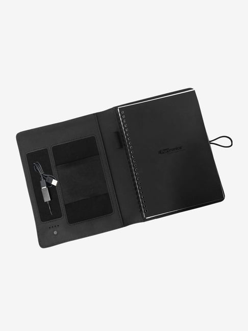 Portronics Power Wallet 10K POR-262 10000mAh Power Bank with Smart Organizer & Diary (Black)