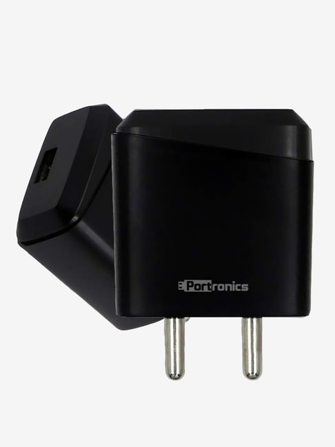 Portronics Adapto 144 POR-144 2.1A Adapter (Black)