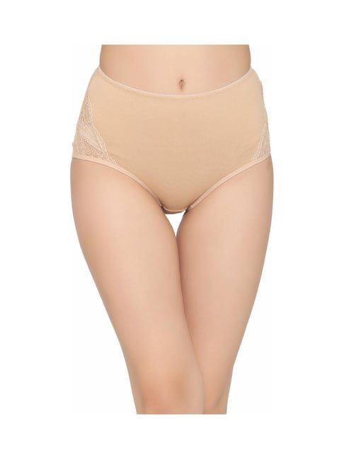 Clovia Beige Lace Hipster Panty Price in India