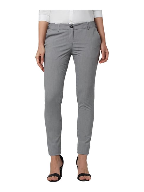 Park Avenue Formal Trousers  Buy Park Avenue Medium Grey Trouser Online   Nykaa Fashion
