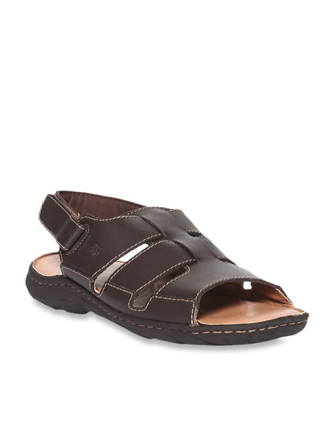 Arrow Men's Dikinson Dark Brown Back Strap Sandals