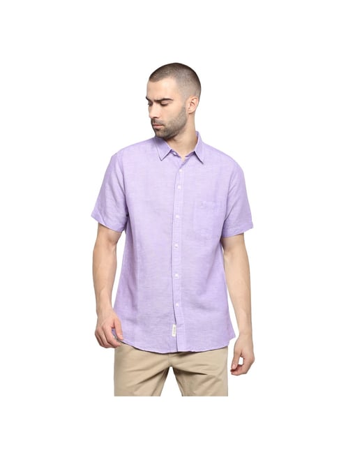 Buy Red Tape Lavender Textured Shirt 