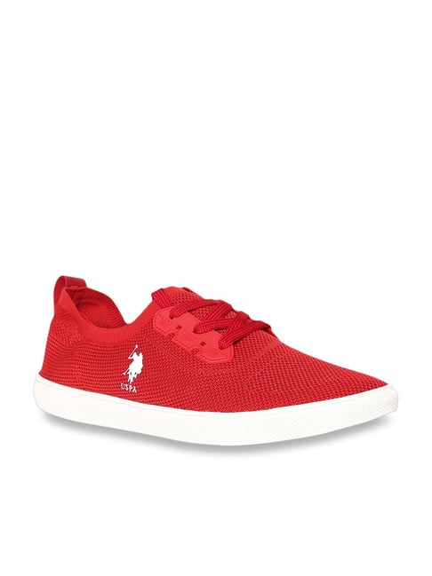 U S Polo Assn U.S. Polo Assn. Men's Marion Red Sneakers