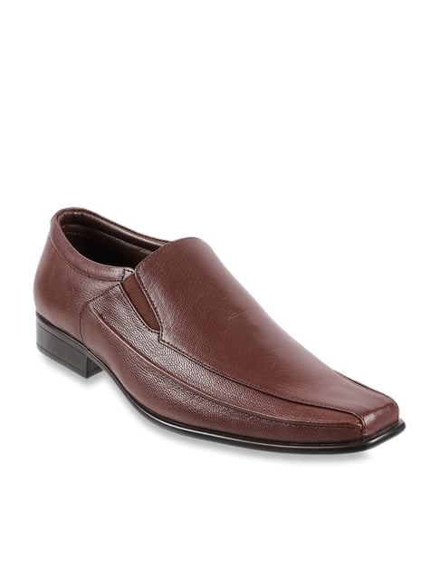 Metro Men's Maroon Formal Slip-Ons
