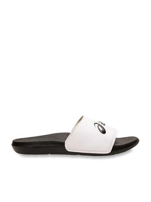 Lacoste Croco 1.0 Synthetic Slide Sandals From Finish Line in White | Lyst