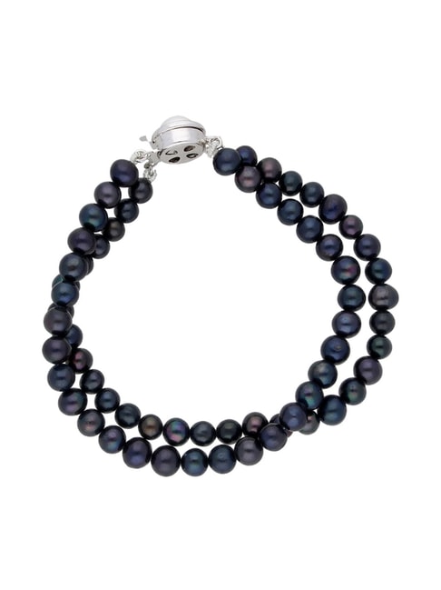 Black Pearl Bracelet Beaded Bracelets Pearls Jewelry  ArtesanaAmericana