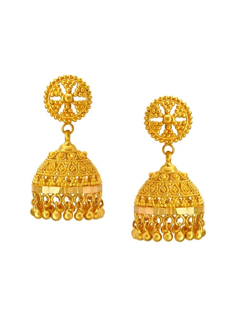 Tanishq gold earrings with on sale price