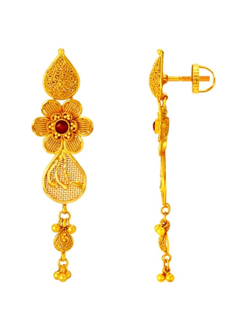 Opulent Cascading Gold Drop Earrings