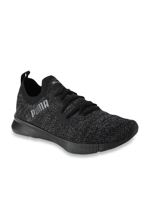 puma flyer running shoes black