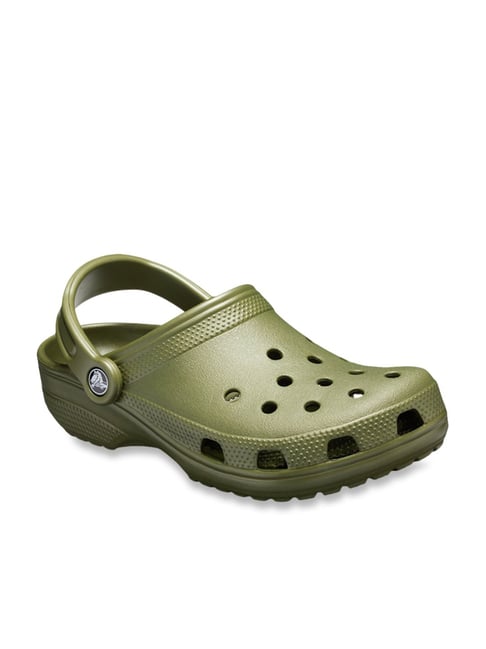 Crocs Unisex Classic Army Green Back Strap Clogs